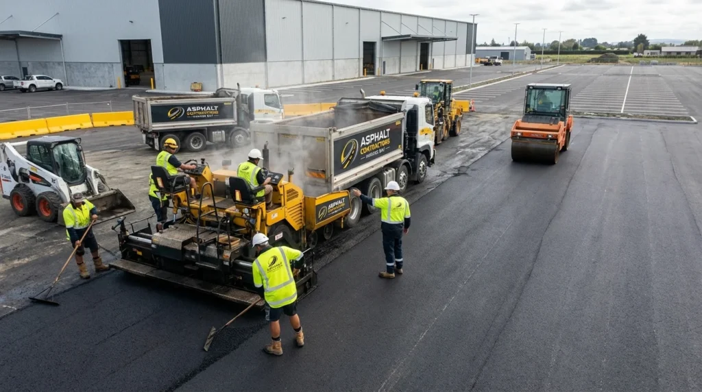 Asphalt Contractors Hawkes Bay commercial car park paving