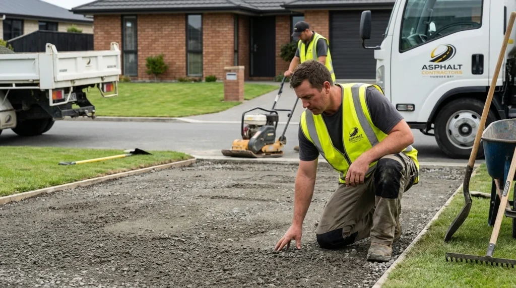 Asphalt Contractors Hawkes Bay residential asphalt driveway